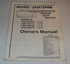 139.53606 114a745b Craftsman Owners Manual Garage