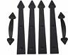 17tvtutl3k General Antiquesmith Magnetic Decorative Garage Door Curb Appeal Faux Hinges