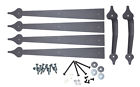 300-71-kit-a Chh Garage Door Deluxe Decorative Hardware Kit Hinges Handles Screws