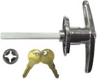 34101chblg Blue Hawk Silver Steel Garage Door Lock Handle