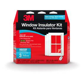 3-windows 3m 051141379470 Indoor Window Insulation Insulator Kit For 3 Multicolor