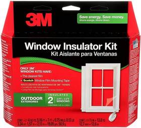 2-windows 3m 713976928864 Outdoor Window Insulation Kit Clear Film For Heat And