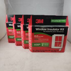 3m 732454316719 Outdoor Window Insulation Kit Insulator 4 Double Kits - 3ftx5ft For 8 Windows