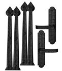 Cre8tive 420-07 Hardware Decorative Black Magnetic Garage Door Hinge And