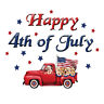 47176 Collections Happy Of July Dog Garage Magnet By 191121192818
