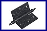 646791195596 Set Of Decorative Iron Door Hinge Black Powder