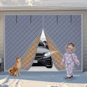 Abvrun 639395560204 Garage Door Insulation Kit For 1 Car Cover Screen Winter Made Of Oxford