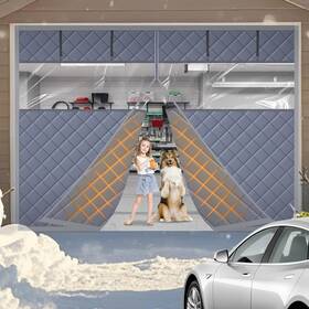 Abvrun 639395560211 Garage Door Insulation Kit 1 Car Cover 9 7ft Insulated Screen For Winte