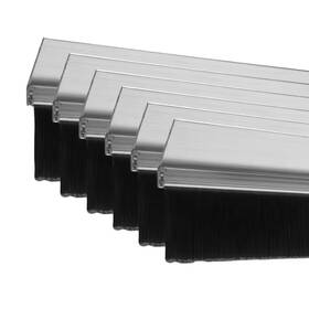 Action Industries 313056530521 Garage Door Brush Seal 9 Ft. With Aluminum Retainer Fasteners Drafts Resistance