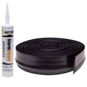 Action Industries 313104836827 Storm Shield 20 Ft. Garage Door Threshold Weather Seal With 10.3 Oz. Adhesive Ca