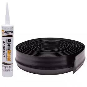 Action Industries 313115299260 Storm Shield 20 Ft. Garage Door Threshold Weather Seal With 10.3 Oz. Adhesive Ca