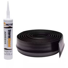 Action Industries 445032378308 Storm Shield 16 Ft. Garage Door Threshold Weather Seal With 10.3 Oz. Adhesive Ca