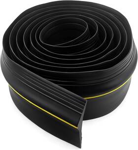 Aggsound 705353109010 Garage Door Threshold Seal 20ft - Rubber Weatherproof Strip Water-resistant Bot
