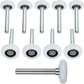Akolafe 445053716721 10 Pack Garage Door Rollers Nylon Wheels Quieter Durable
