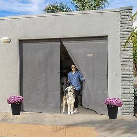 Alien System 060945090011 Magnetic 8x7 Ft Garage Screen Doors For 1 Car - All Other Sizes In Our