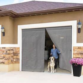 Alien System 060945090080 Magnetic Garage Door Screen 10x8 Ft For 1 Car - Multiple Sizes Easy