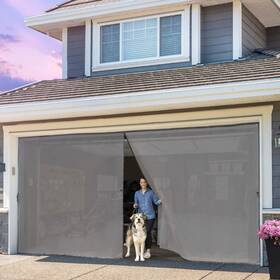 Alien System 060945090264 Magnetic Garage Door Screen 18x9 Ft For 2 Car - Multiple Sizes Easy