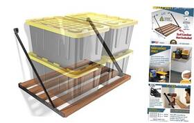 Alphidia Llc 810064962356 Universal Garage Shelving Kit - Heavy-duty Easy Install Customizable 4 Foot