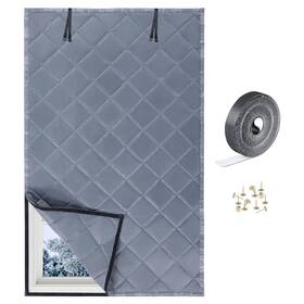Amgsh Mgs251113-1 Thermal Window Cover 38 Inch X 62 3-layer Oxford Cloth Cotton Gray