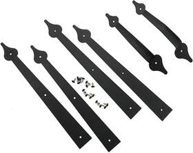Ang 445037858836 Carriage House Garage Door Decorative Hardware Set - Spear Style