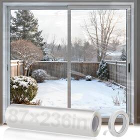 Apipi-2.2x6m-3si-pof-film Apipi Thicken 87 236in Window Insulation For Winter - Fits Transparent