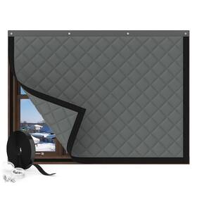 Augblinds 42 32 Window Insulation For Winter Curtain Size 45x34 Inch Gray