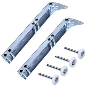 Auto-plaza 717181511361 Pair Of Garage Door Quick Turn Top Fixture Brackets With Rollers Essential G
