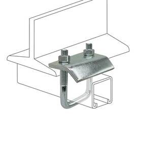 St-113a Automotive Authority Llc Pack Strut To Beam Clamp With Square U-bolt And Nuts 13/16 Inch - 1-5/8 Channel 4