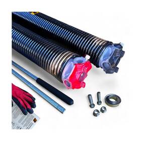 B&b Garage Supply 850066222140 Pair Of 2 Inch Door Torsion Springs With Non-slip Winding Bars And Gloves H