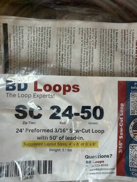 Bd Loops Bd-sc-24-50 4ft X 8ft Or 6ft Saw Cut Preformed Ground Loop Sensor With 50ft Lead