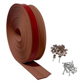 Beebaon D0004-brown 32 Ft Garage Door Top And Sides Seal Brown Rubber Sealing Strip Universal