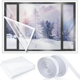 Gre-beeveer-15 Beeveer 63 X 87 Inch Window Insulation Kit Cuttable Transparent Film