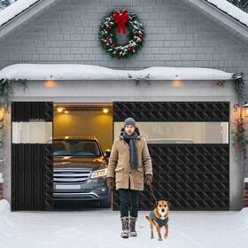 Gre-beeveer-4856 Beeveer Sliding Garage Door Insulation Kit For Winter With Track Closure 16x7 Ft Retract