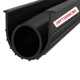 Gs250120bk Bettol 20 Ft 5/16ftft T Ends 4 1/8ftft Width Garage Door Seals With T-ends Bottom Epdm