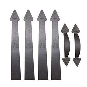Bfmy 705814111200 Decorative Garage Hinges With Magnet 4 Hings And 2 Handles Door De