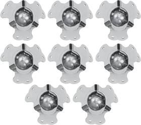 Rh-1500-8-a Bienz & Fowlks Dba Reliable Hardware Company Large Ball Corner - Set Of 8 Bright Zinc Finish Easy To Use