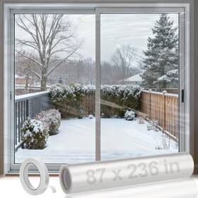 Bigmeta-2.2x6m-2si-pof-film Bigmeta 87 236in Window Insulation For Winter - Fits Sliding Transparent