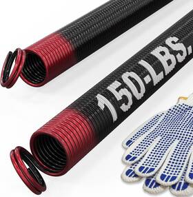 Gs-25a-150 Blesseras 150-lbs. Garage Door Extension Spring Replacement Kit 25ftft Long 150lb - Red