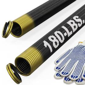 Gs-25a-180 Blesseras 180-lbs. Garage Door Extension Spring Replacement Kit 25ftft Long Double Loop