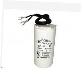 Mccrcacc-16uf-1 Bllndx Cbb60 Motor Capacitor 16uf 450v 50/60hz Cylinder Run 38x72mm