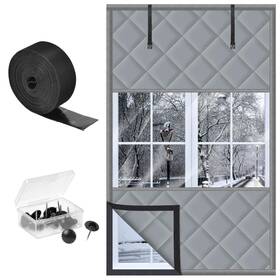Bloce 323532 Window Insulation Kit For Winter Thermal 63 Inch L X 39 W Gray