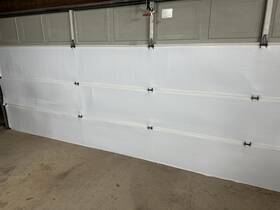 Bluetex Insulation 198168039137 White Reflective Foam Core Tearproof 2 Car Garage Doo