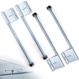 Dib-blulu-1829 Blulu 2 Pairs 27in Garage Door Plunger Bumper Springs Left And Right Silver