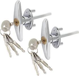 240330004 Bonsicoky 2 Pack Garage Door T-handle Lock With 8 Keys Universal
