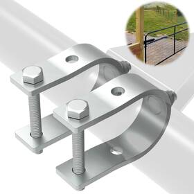 S6802 Brand Kopkio Universal Tube Bracket Kit For Automatic Gate Opener Systems Fits 1.6 Inch Silver
