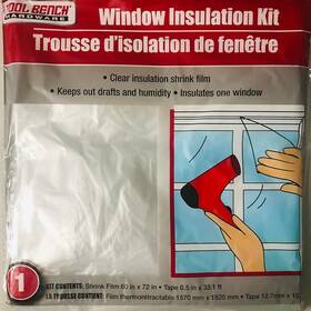 1-window Brand Tool Bench Hardware 164085 Window Insulation Kit 60 Inch X 72 Insulates