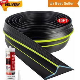 Branded 313028252246 Universal Garage Door Threshold Seal Strip 10ft Kit Bottom Waterproof Rubber We