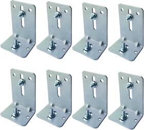 Branded 445032784765 8 Pack Garage Door Track Jamb Bracket J6 Heavy Duty 12 Gauge Steel