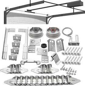 Branded 726084739437 Garage Door Parts Installation Bundle Kit For 16ft By 7ft Overhead Doors Fix Repl