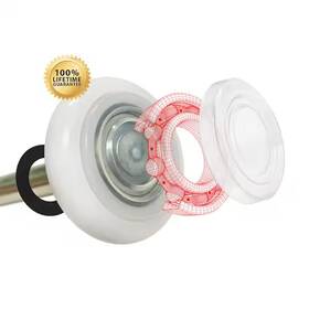 R6200zz Branded Dura-lift Garage Door Rollers 2in Nylon 10-pack Quiet Smooth Sealed Bearings